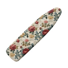 Oamsistay Vintage Rose Ironing Board Padded Cover Dust Covers Stretchable Iron Board Protective Cover Easy to Install Standard Size Padding Decorative Covers for Most Iron Boards Home Decor