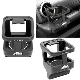 Type 6/1P New Nomad & Rhino with Emblem, 1 Drink Holder, Equipped with New Features, Jinnie Nomado JC74W for Cars, Rubber Mat, Genuine Bolt-On Item, BG BRAGA (1 Piece)