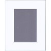 16x20 White and White Double Picture Mat, Bevel Cut for