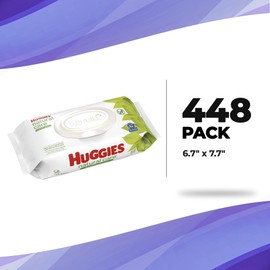 AMZ Medical Supply Sensitive Baby Wipes Unscented 6.7" x 7.7". Pack of 448 Baby Cleaning Wipes for Baby, Vitamin E and Aloe Cellulose Baby Wipes, Infant Baby Wipes with Lid, Baby Wipes No Alcohol