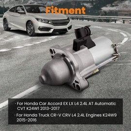 maXpeedingrods New Starter 10914 for Honda Accord 2.4L 2013-2017, CRV 2.4L 2015-2016, Civic 2016-2019, OE 31200-5A2-A51, SM74009