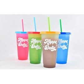 Kappa Delta - Color Changing Cups - Retro Style (24 Ounce, 4 per pack)