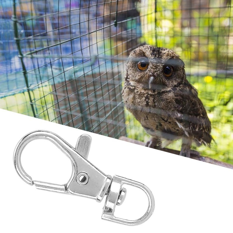 Pssopp 12Pcs Pet Birds Cage Metal Hook Clip Iron Anti-Escape