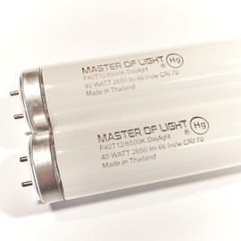 F40/D Daylight (2 Pack) 4ft Fluorescent Tube Light Bulb 40W 40 Watt T12 Daylight 4100K 1.5 inch Diameter Replaces F40DX F40T12/865/ECO F40SP65/ECO F40DX/ALTO F40/LR/ECO/2P F40T12/DX (2)