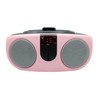 PROSCAN SRCD243 Portable CD Player with AM/FM Radio, Boombox (Pink)