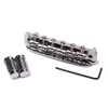 Alnicov Chrome Adjustable Saddle Bridge with Thimbles for Mustang Jaguar