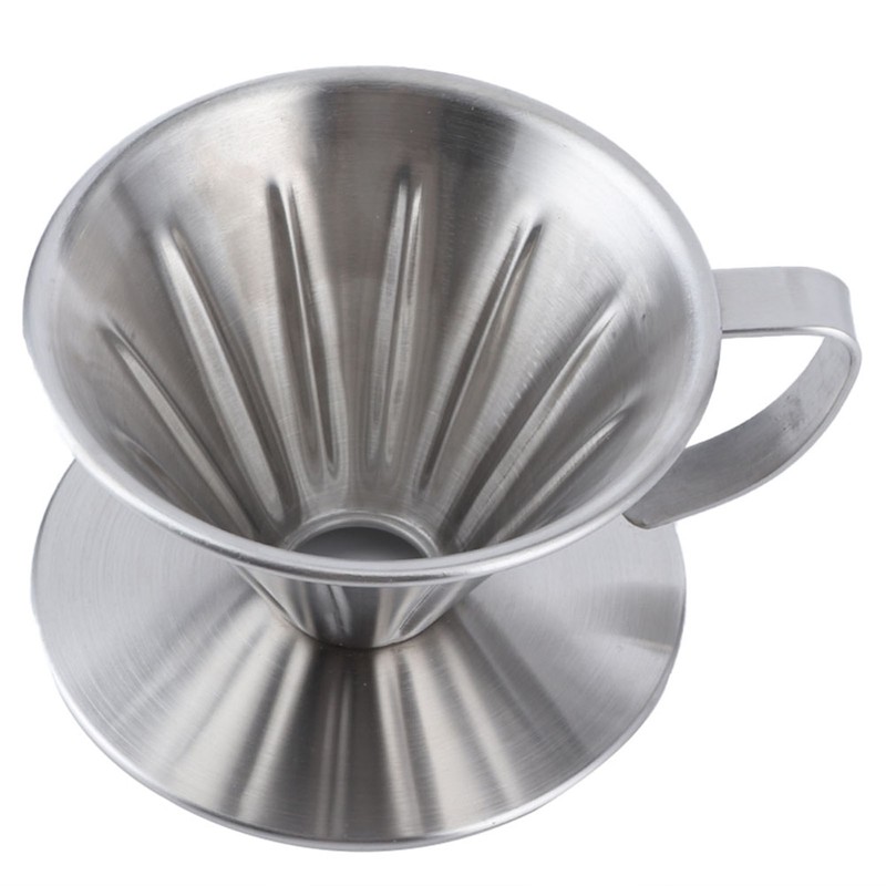 Stainless Steel Pour Over Coffee Dripper Cone Filter Cup Stand