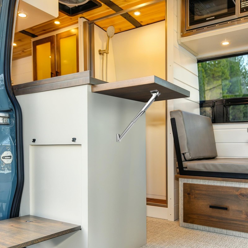 Aluminium Alloy Telescopic Foldable Support Bracket, Automatic Locking Folding Hidden