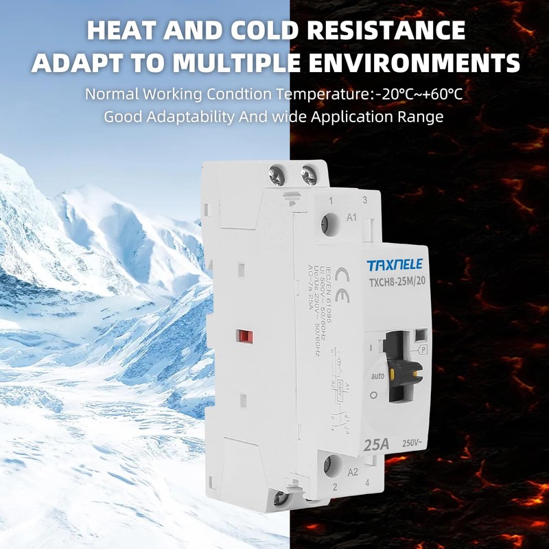 Din Rail Household Modular Manual AC Contactor 220v 230V Single