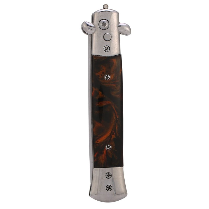 Men's Foldable Pocket Comb, Switchblade, Spring Folding Mechanism, Press Stud