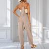 UNIANKIYA One Piece Jumpsuits for women V Neck Sleeveless Loose