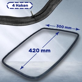 Oven Seal 420 x 300 mm - 140043543028 4055352589 for Electrolux for Aeg - Oven Door Seal with 4 Hooks - Warranty 10 Years MONTERAL