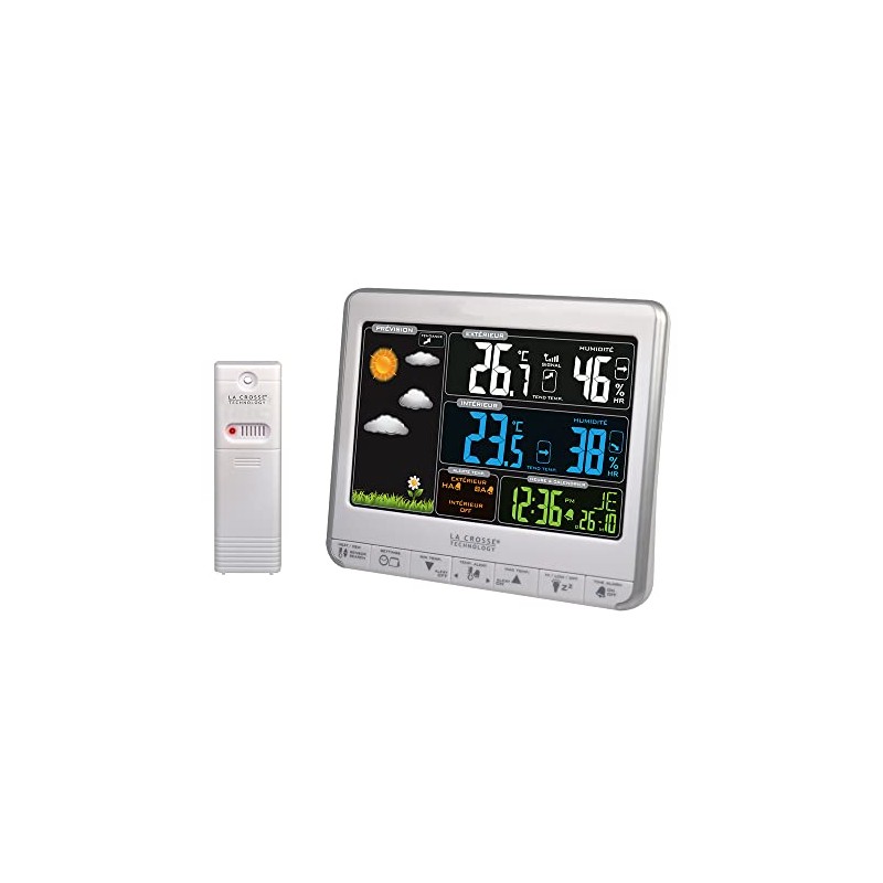 La Crosse Technology WS6826WHI-SIL Weather Station with Animated Colour Screen