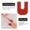 WEILUSI 50pcs Nail Polish Protector for Fingers U-Shape Tape Polish