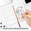 A6 Lined Hardcover Notebook, 192 Pages Journal Notebook with Elastic