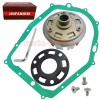 JINFANNIBI CNC Billet Clutch Basket Kit & Cover Gasket for