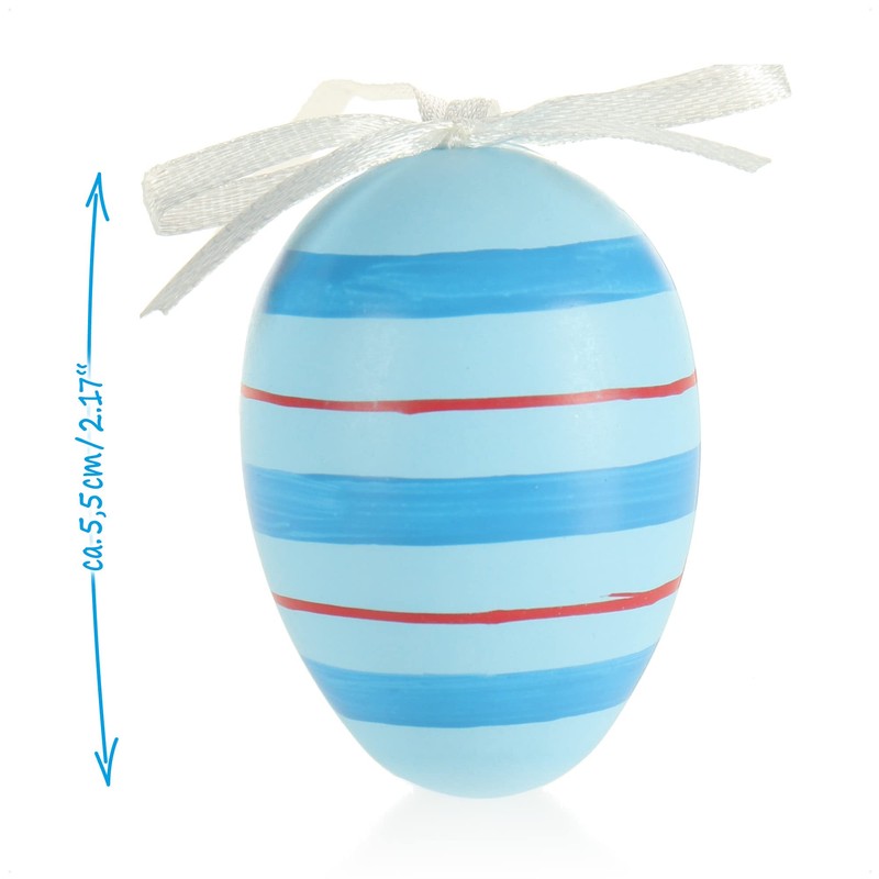 com-four® 18 x Easter Eggs for Hanging, Colourful Easter Eggs