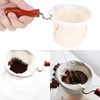 Reusable Washable Flannel Fabric Coffee Strainer with Wooden Handle Coffeesock