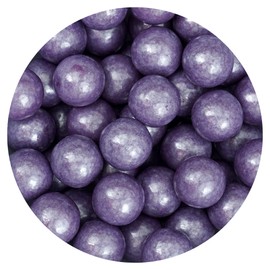 Purple Shimmer Gumballs 1 Inch Gumballs, 2 Pound Bulk Bag (Approx. 110 Pieces), Purple Candy, Gumballs 1 Inch Purple Shimmer, The Hampton Popcorn & Candy Company