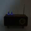 Mini Wooden FM Stereo Sound Radio Vintage Imitation Wood Grain