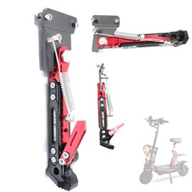 Scooter Stand - Including bracket hole 2.16in Adjustable Kickstand Foot Support for 10" 11" 13" Dual Motor Scooters, Heavy Duty Aluminum Alloy Replacement Parts for Electric Scooter Accessories