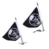 Trunk Lid Flagpole Mount Kit with Skull Flag L R