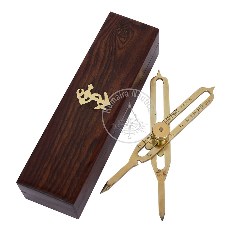 Humaira Nautical 6 Inches Nautical Professional Brass Straight Pattern Divider