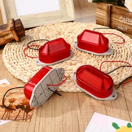 Tuanse 6 Pack Ac110v 120v Strobe Siren Industrial Alarm Warning Lights Strobe Light Emergency Panic Alarm with Red Flashing and 110 dB Loud Sound Compatible with Smart Switches for Timed Alerts