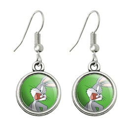 GRAPHICS & MORE Looney Tunes Bugs Bunny Novelty Dangling Drop Charm Earrings