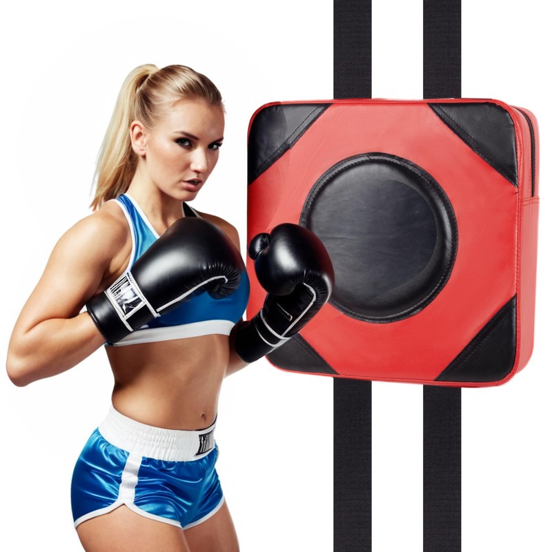 LuiceABC Boxing Wall Punch Pad, PU Leather Karate Taekwondo Boxing