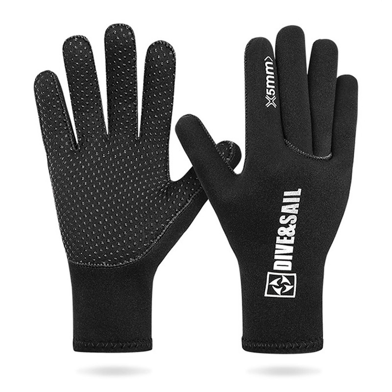 5MM Diving Gloves Warm Anti-scratch UPF 50+ UV Protection Cold