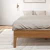 Plank+Beam Solid Wood Platform Bed Frame, Strong Wood Slat Support,