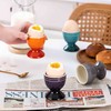 UNICASA Ceramic Egg Cups, Porcelain Colorful Egg Cup Set of