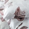 OAITE Duvet Cover Queen Size,Reversible Leaf White Duvet Cover Set