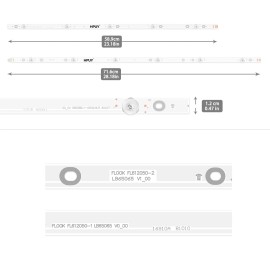 FOR LG TV, FOR  SKYWORTH TV, FOR  VIZIO TV, FOR ARCADE TV HPUY  LC470DUE-SFR1 LC470DUG-JFR1 LED Backlight Strips Set (12) for LG/Vizio TV
