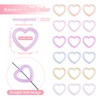 Craftdady 20 pcs Luminous Heart Bead Frame Acrylic Focal Frame