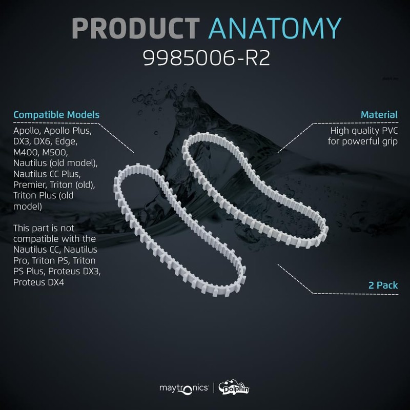 Dolphin Grey Track Pack of 2 for Nautilus CC Plus,