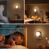 Briignite Night Light Motion Sensor Socket, Dimmable 3000 K, Pack