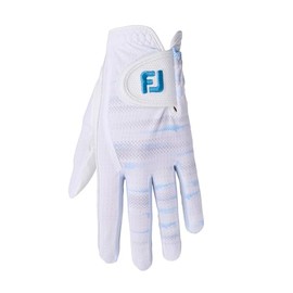 FootJoy Women's Golf Gloves, Staycool EX, Ambidextrous, White/Blue, 7.1 inches (18 cm), multicolor (white / blue)
