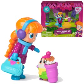 Vida the Vet, Chilly Check Up Pack with Vida & Popcorn Action Figures & Vida’s Vet Bag Accessory, Kids Toys for Girls & Boys Ages 3 and up
