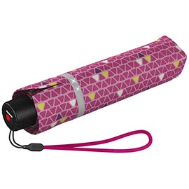 Knirps Children's Pocket Umbrella Rookie Reflective Triple Pink, Triple Pink