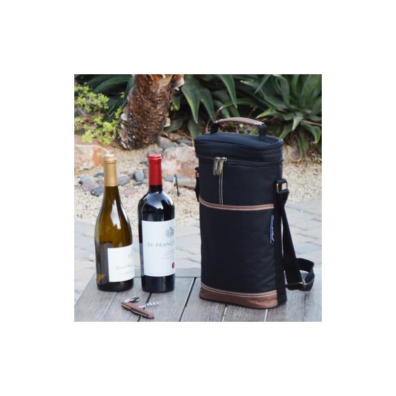 Picnic at Ascot - Insulated 2 Bottle Travel Wine Tote