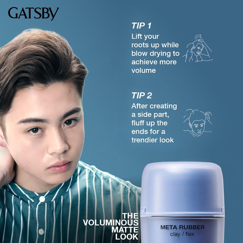 GATSBY(ギャツビー) Meta Rubber Clay Flex [Men's Hair Wax Matte Hard]