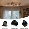LVWIT 6-Light LED Ceiling Track Lighting Fixtures, Flexibly Rotatable Light