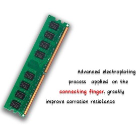 4G DDR2 667MHhz 2x2G PC2 5300 Udimm Desktop Memory Ram, DDR2-667U PC2-5300 2GB 1.8V CL5 240-pin 2Rx8 Non-ECC Unbuffered Desktop Computer RAM Memory Modules