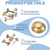 YELARXI Brass Decorative Screws with Caps, Mirror Screw Self Tapping