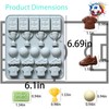 2 Pack Soccer Chocolate Molds, 22 Cavity Football Trophies, Jerseys,