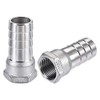 sourcing map 304 Stainless Steel Hose Barb Fitting Coupler, 25mm