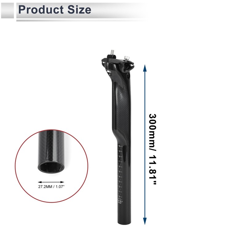 RATCHROLL 1 Pc Universal Bike Seat Posts 27.2x300mm Bike Saddle