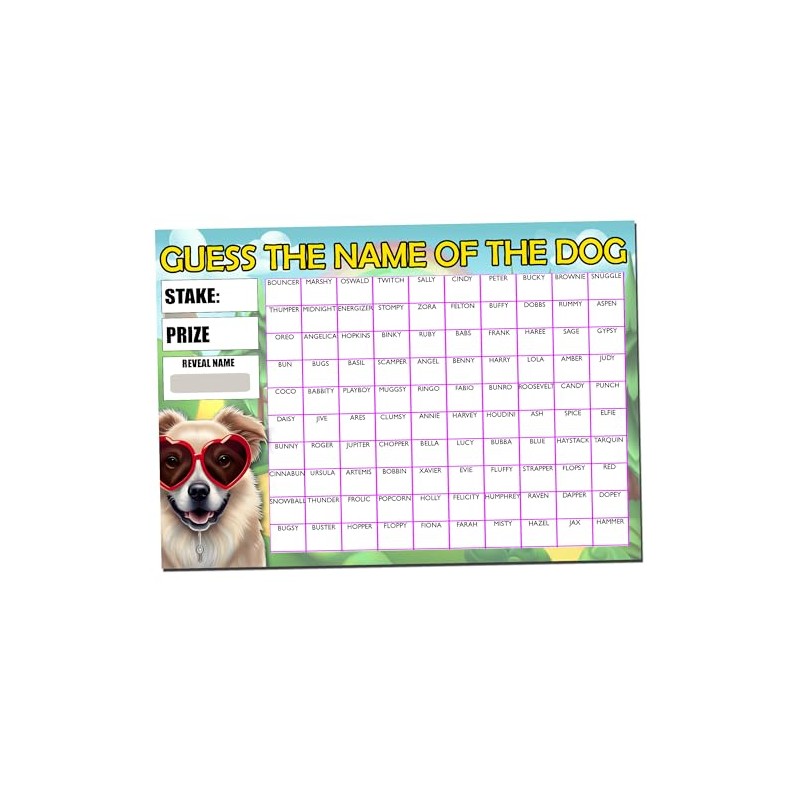 Perfect Message Ltd Fundraising Scratch card Game Predict the Dogs